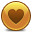 Heart Yellow Icon